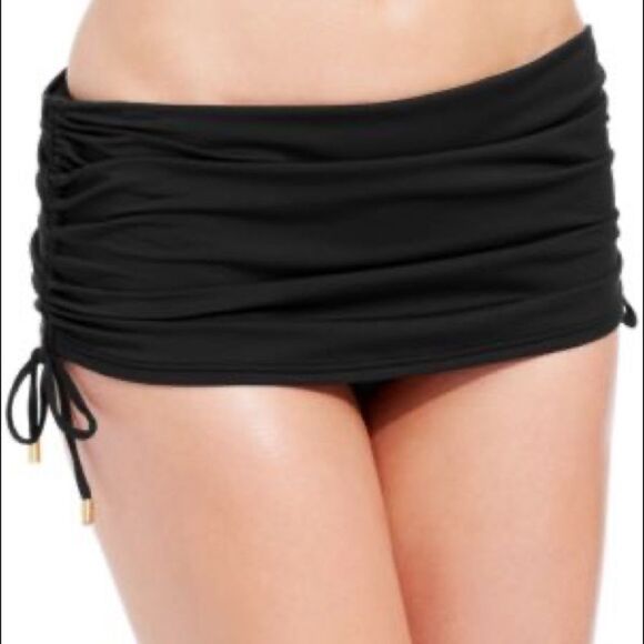 Calvin Klein Side-tie Ruched Swim Skirt Women's Swimsuit - Picture 2 of 3